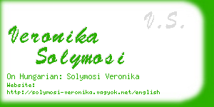 veronika solymosi business card